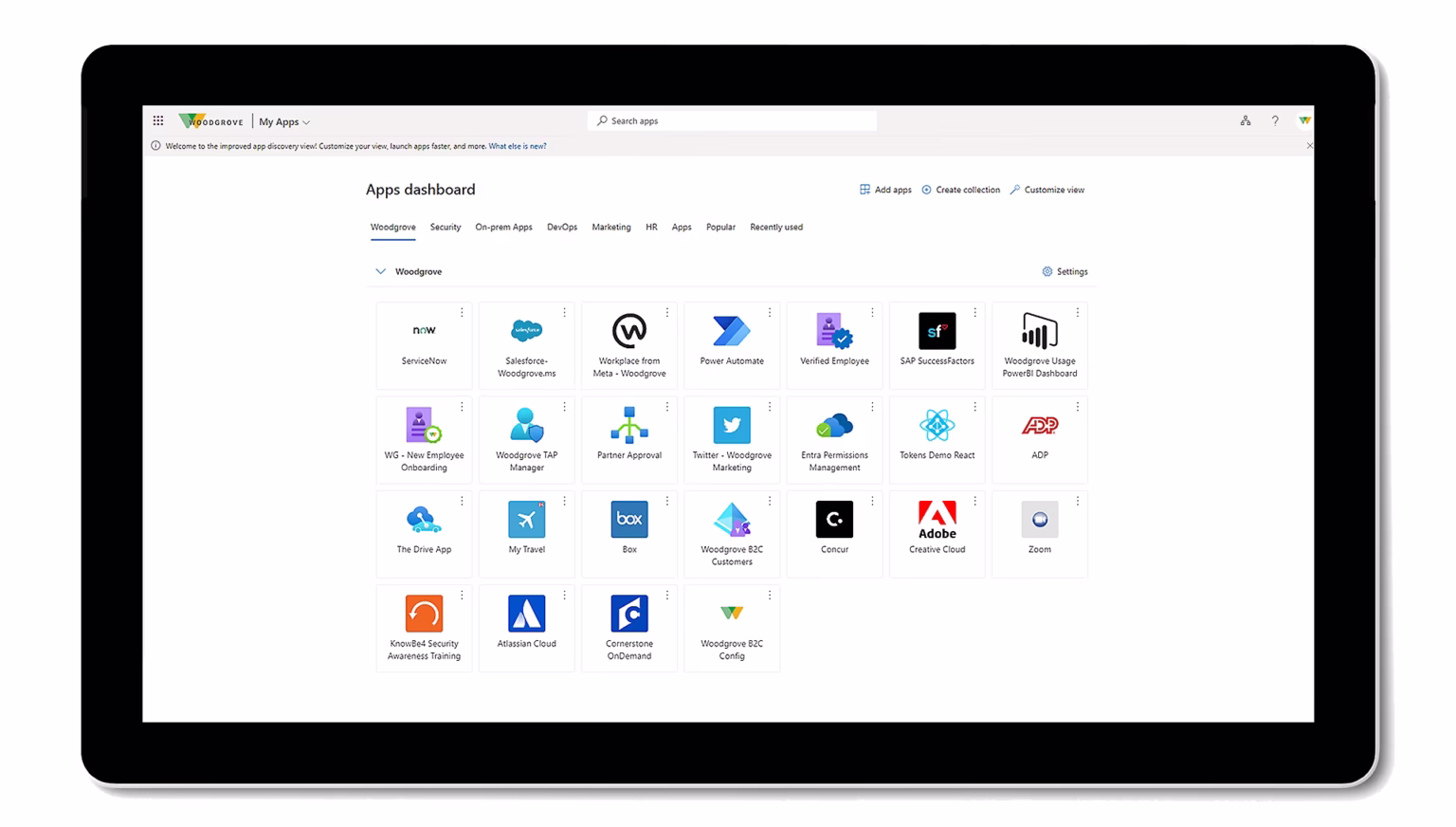 Microsoft Entra ID 2 Schemat logowania jednokrotnego SSO do aplikacji w Microsoft Entra ID