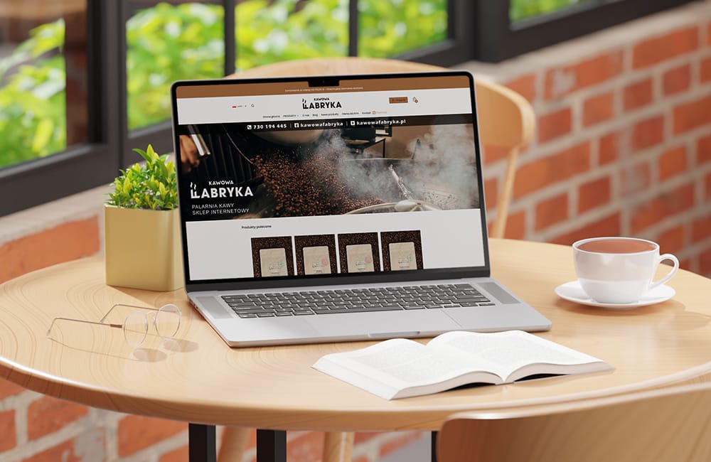 Kawowa fabryka - mockup