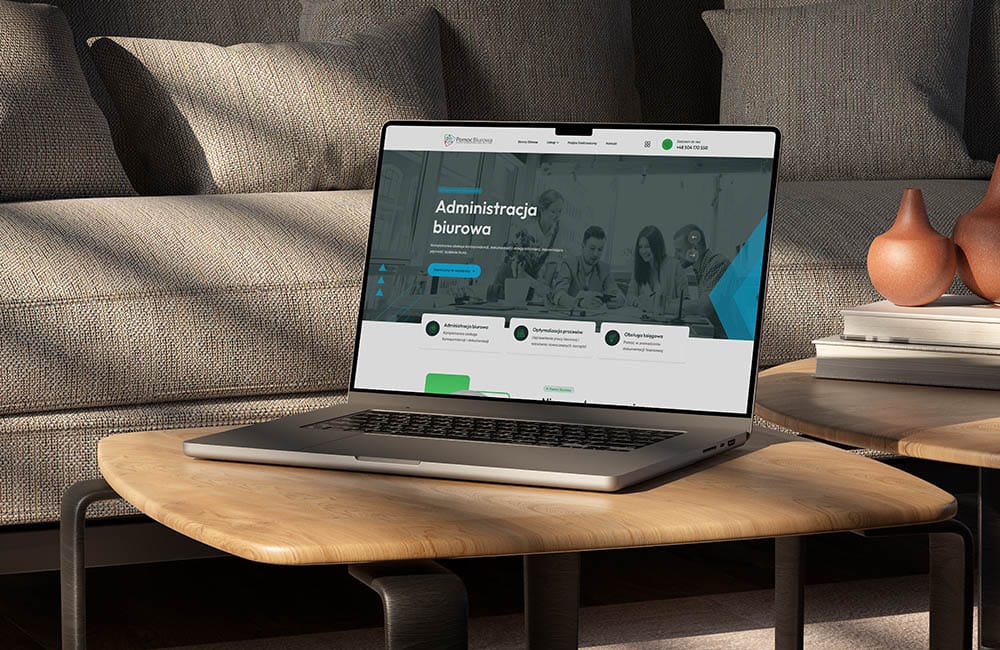 Pomoc biurowa - mockup