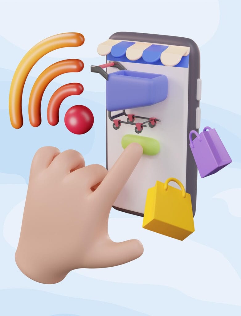 Sklepy internetowe Warszawa 3 Zakupy w sklepie internetowym na smartfonie