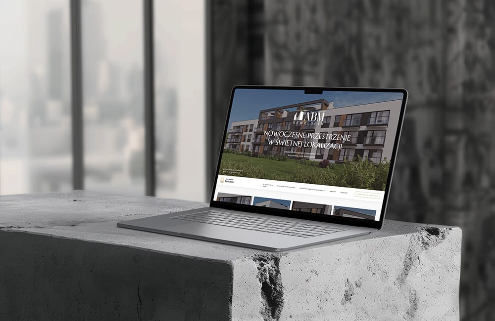 W lipcu 2025 roku wykonaliśmy całkowicie nową stronę dla developera AMB Developer - apartamentyopolczyka.pl. Strona responsywna, pozycjonowana.