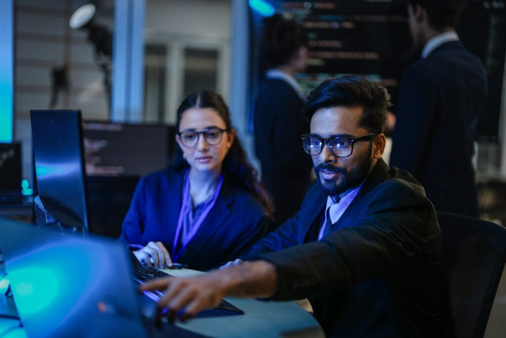 diverse team of ai developers sh