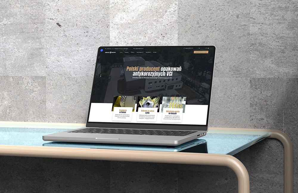mockup strony excor.pl