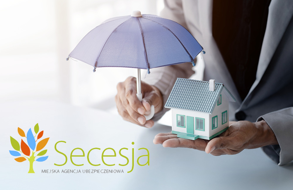 Secesja Ubezpieczenia Mockup z logo