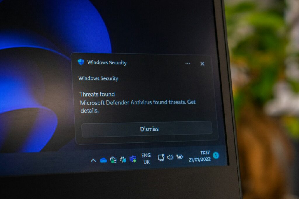 Webroot dla firm 3 Ekran zabezpieczeń systemu Windows