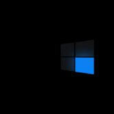 Logo Windows 10 na ciemnym tle – drugi rok płatnych aktualizacji ESU dla firm